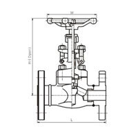 شیر سوزنی فلنج دار کلاس 150 (flange globe valve)